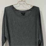 Trouve Off the Shoulder Sweater Tunic Heathered Gray Size XS Loose Fit Photo 5