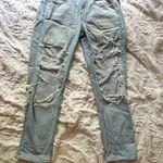 American Eagle Size 6 Baggy Ripped Regular Blue Jeans Photo 6
