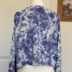 Spiritual Gangster universe is on my side blue & Purple Tie-Dye Sweatshirt crop Photo 6