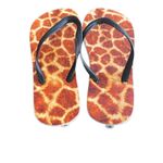 None Women’s Giraffe Design Flip Flops Size 8 Photo 2