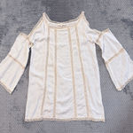 Solitaire Swim  Swim Cold Shoulder Lightweight Cover-Up Size Large Photo 0