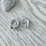 Vintage NEW Sarah Coventry Large Strawberry Brooch Pin & Earring Set Silver Photo 3