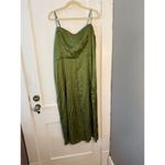 Abercrombie & Fitch  Camille Green Satin Midi Dress Size XL TALL Photo 5