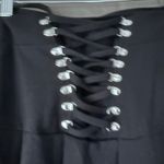 KILLSTAR  Black Endora Pleated Mini Skirt Size Small Photo 3