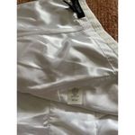 White House | Black Market WHITE SILK Blend SHINY Lined HALTER MINI DRESS L Photo 7