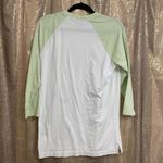 PINK - Victoria's Secret  Light Green White Baseball Style T Shirt XS Photo 1