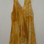 Diane Von Furstenberg  Sz 6 Yellow Silk Geody Crytal Print “Falyn" Flowy Tank Top Photo 0