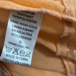 Vintage Nameless Peach Lightweight Delicate Lace Spaghetti Strap Midi Dress Orange Photo 6