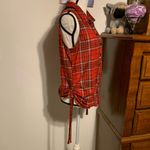 No Boundaries  Red Plaid Tank Top Photo 4