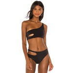 Joues De Sable Emmy Black Cut Out Bikini Bottoms Size XXL Photo 1