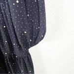 Ralph Lauren LAUREN  Navy Speckled Long Sleeves Tiered  Dress, Size 14 Photo 9