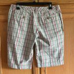 Tommy Hilfiger women’s Plaid Shorts - Multicolor(pink/green/brown/green) size 8 Photo 2