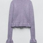 ZARA NWT KNIT SWEATER WITH BEADING Photo 5