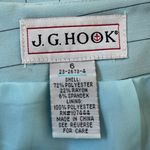 Vintage ‘90s J.G. Hook Light Blue Pinstripe Pencil Mini Skirt Size 6 Photo 6