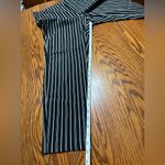 Soho  Apparel Black And White Striped Pull On Ankle Pants Size 1X Photo 6