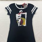 Disney Nightmare Before Christmas Juniors Graphic Tee Jack Skellington Large NWT Photo 2