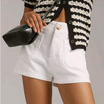 Anthropologie NWT Maeve 16W The Colette Shorts White 16 W Plus Size New Photo 0