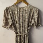 SheIn Tan/Brown Leopard Print Surplice V-Neck Belted Maxi Dress Size S EUC Photo 13