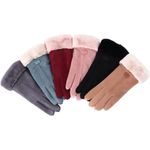 Women's Grey Cold Weather Warm Ladies Girls Ski Snow Gloves Touch Screen Gray Photo 6