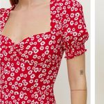 Reformation  red floral midi dress Photo 4