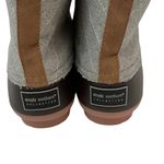 Simply Southern  Grey/Brown Lace Up Duck Boots with Plaid Lining Photo 6