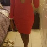 Pink Low Cut Dress Size M Photo 2