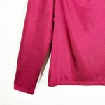 SheIn Plus Size 4XL Top Dark Red One Sleeve Stretch Solid Off Satin Stretch 316 Photo 4