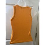 White Birch ORANGE Sleeveless Tank Top Crew Neckline Fitted Women’s Size s Photo 3