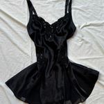 Victoria's Secret victoria’s secret black sheer beaded lace slip dress Photo 2