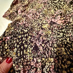 Wild Fable Wil Fable dress - size large - elastic waist, wrap v-neck top, ruffle on skirt area, black yellow pink floral. Perfect condition! Worn 1-2 times. No flaws. Smoke free home. See pics for measurements. Photo 2