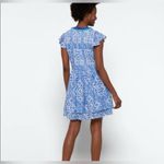 Vineyard Vines SCARF PRINT BLUE FRINGE COTTON DRESS BOHO Photo 7