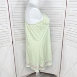 Vintage Opposite Floral Flannel Babydoll Nightgown Green Pink XL Photo 2