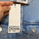 ZARA  TRF Authentic Denim Destroyed Cropped Jacket Size S New Photo 7