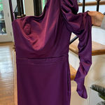 Karlie  Purple Cocktail One Shoulder Dress Size: S Photo 0