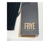  Leather Patch Long Knit Wool Gloves Frye Stamped‎ Logo Black Small / Medium Photo 2