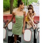 Urban Outfitters Green Emma Plaid Sleeveless Preppy A-line Mini Dress 0 Photo 0