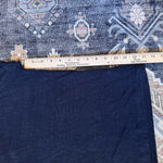 J. Jill Navy 100% Linen Drop Shoulder V Photo 8