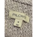 Pilcro  Striped Cropped Knit Sweater Light Purple Mustard Yellow Size Medium Photo 2