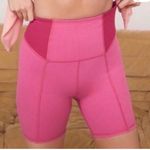 For Love & Lemons Pink Dani Biker Shorts NWT Ribbed Two Tone Size XXS 2XS Yoga Photo 2