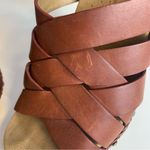 Dansko  Tory Brown Leather‎ Cut Out Silhouette Strappy Wedge Sandals Size 37 Photo 8