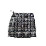 J CREW Black Boucle Silk Cotton Blend Skirt Size 00 Photo 4