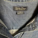 Lucky Brand  Denim Chambray Popover Long Sleeve Dress Medium Photo 3