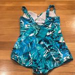 Croft & Barrow  women’s multi color one piece swim suit size 14 . Photo 3