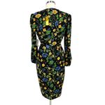 Alexia Admor  Aliana Floral Puff Sleeve Dress Black Multicolor Size Medium NWT Photo 8
