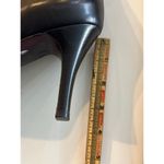 via spiga  Women's Black Leather Carezza Calf Heeled Boots Size 11 vintage Photo 10