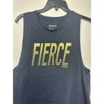Reebok  Blue Yellow Fierce Sleeveless Tank Top Shirt Women M Athletic Workout Photo 2