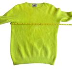 Acne Studios Women's Size M Angora Wool Crewneck Sweater Lime Green Fuzzy Luxury Photo 5