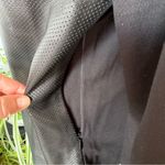 Carlisle  Black Leather Mixed Media Jacket w/ Mandarin Collar‎ size 8 Photo 5