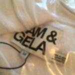 Pam & Gela NWT  White Top Sweat Shirt Photo 6