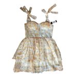 Beulah  NWT YELLOW BUTTERFLY DRESS SIZE LARGE Photo 8